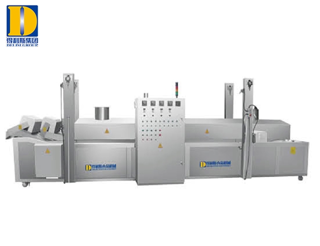 網(wǎng)帶式油炸流水線（電、導(dǎo)熱油）